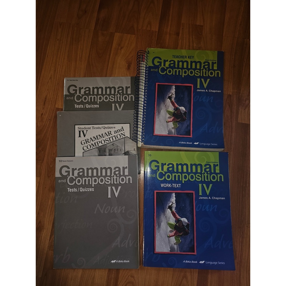 Abeka 10th Grade Grammar & Composition Book + Quizzes/Tests 3rd Edition Student